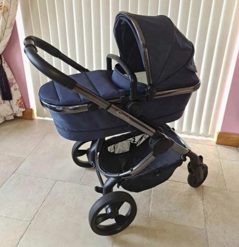 Icandy peach blue black - peach, blue/black