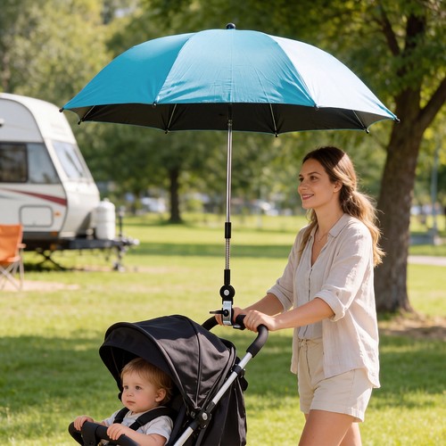 Clamp pram umbrella rays - on, uv