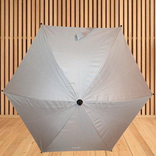 Silver grey pram - grey, parasol
