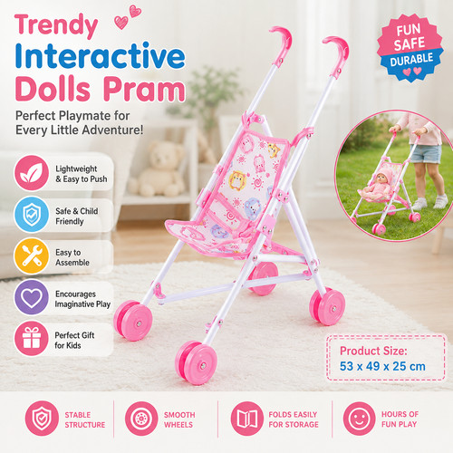 Baby doll umbrella - doll, stroller